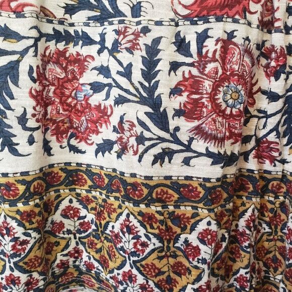 LUCKY BRAND Floral Flowy V-neck Boho Top XS - Picture 5 of 6